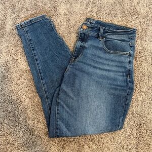 Maurices Women's Dark Wash Skinny Jeans size 14 short